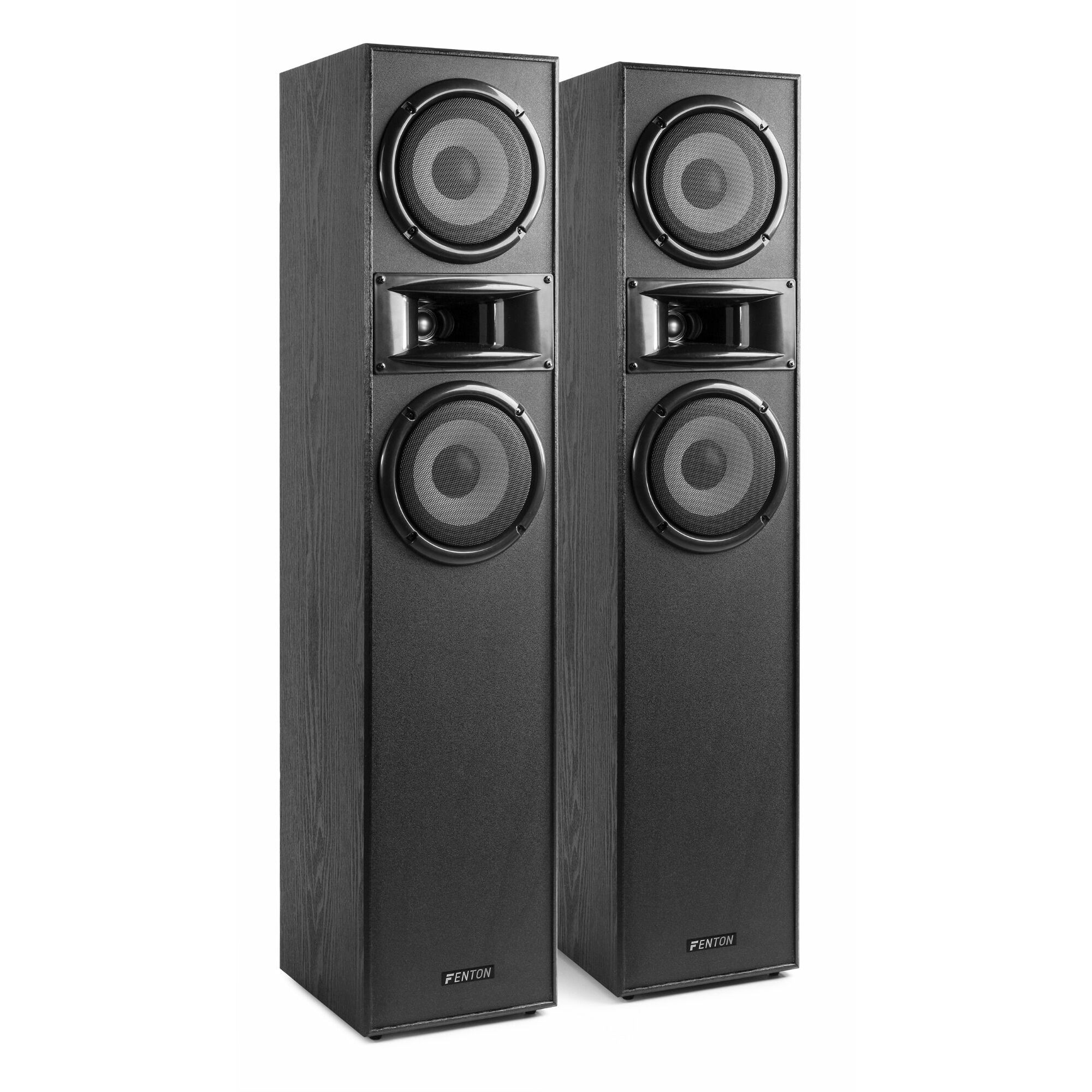 Retourdeal - Fenton SHF700B hifi speakerset 400W - 2x 6.5" - Zwart