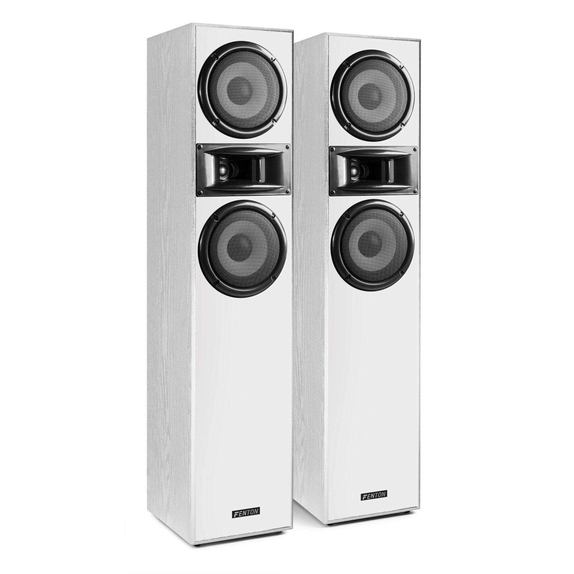 Retourdeal - Fenton SHF700W hifi speakerset 400W - 2x 6.5" - Wit