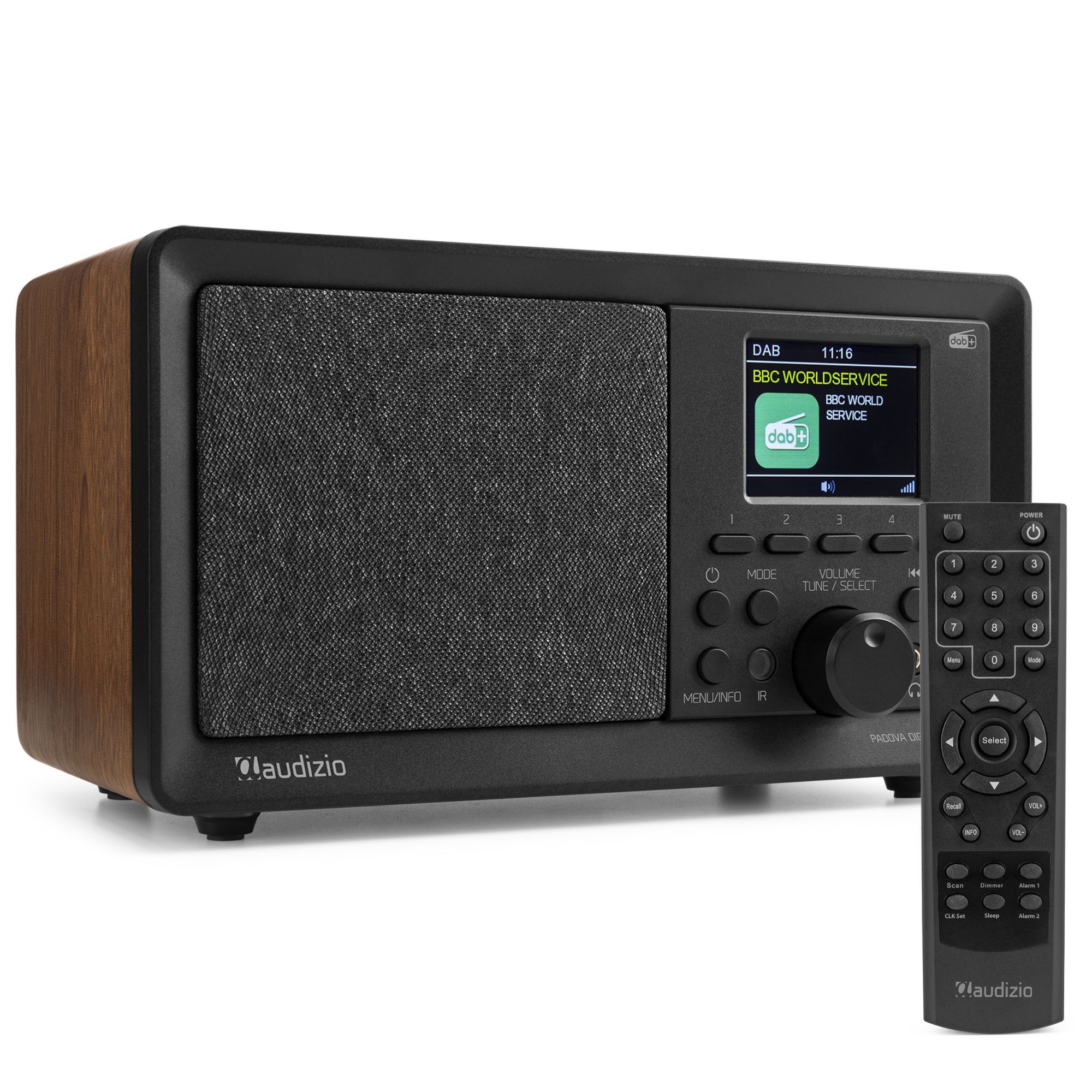 Audizio Padova retro DAB radio met Bluetooth en USB mp3 speler