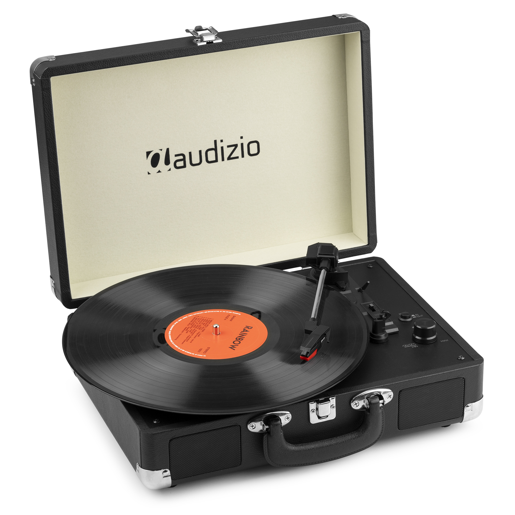 Audizio RP116BK retro platenspeler met Bluetooth - Platenspeler in