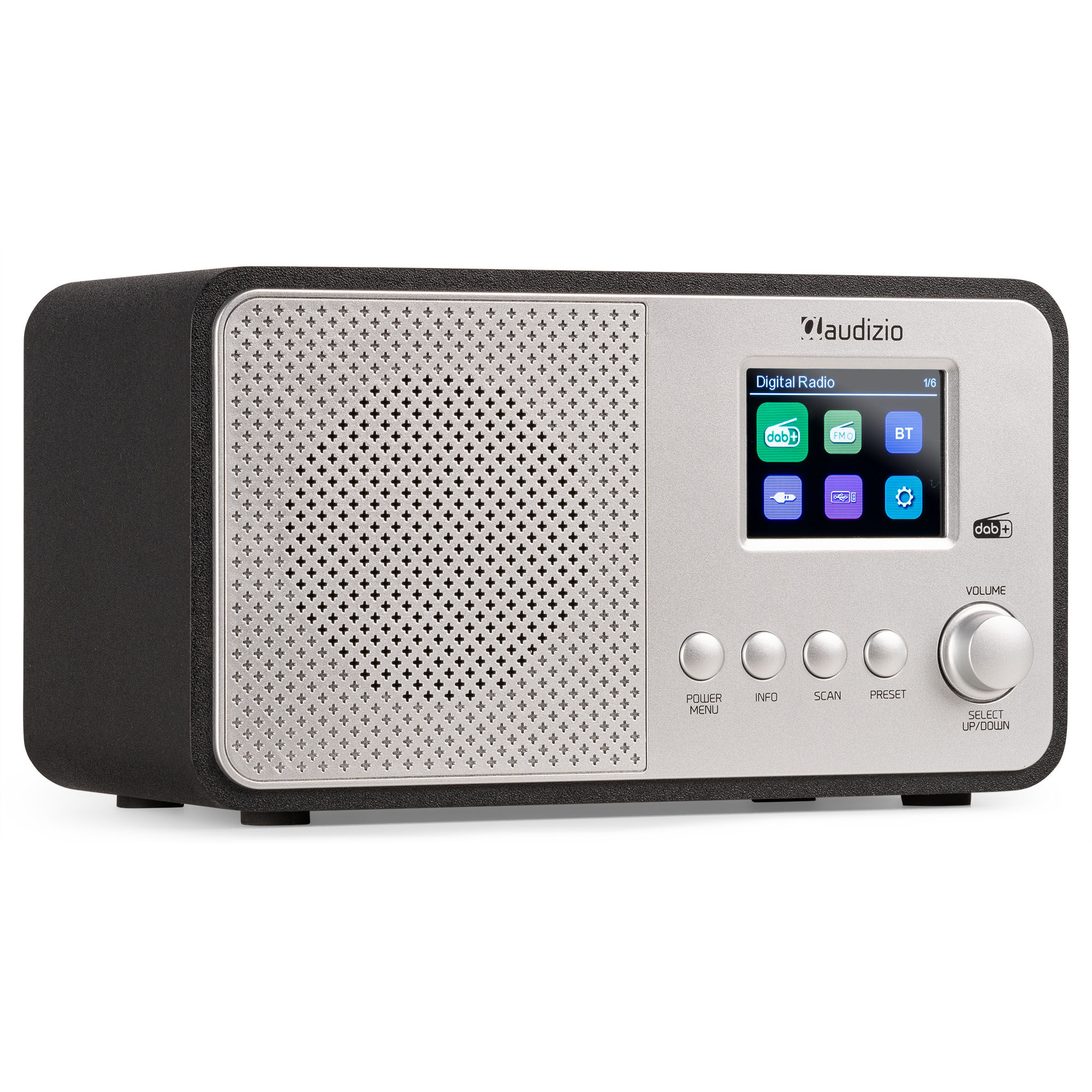 Audizio Avio DAB radio - Radio met FM, DAB+, Bluetooth en USB - Zilver