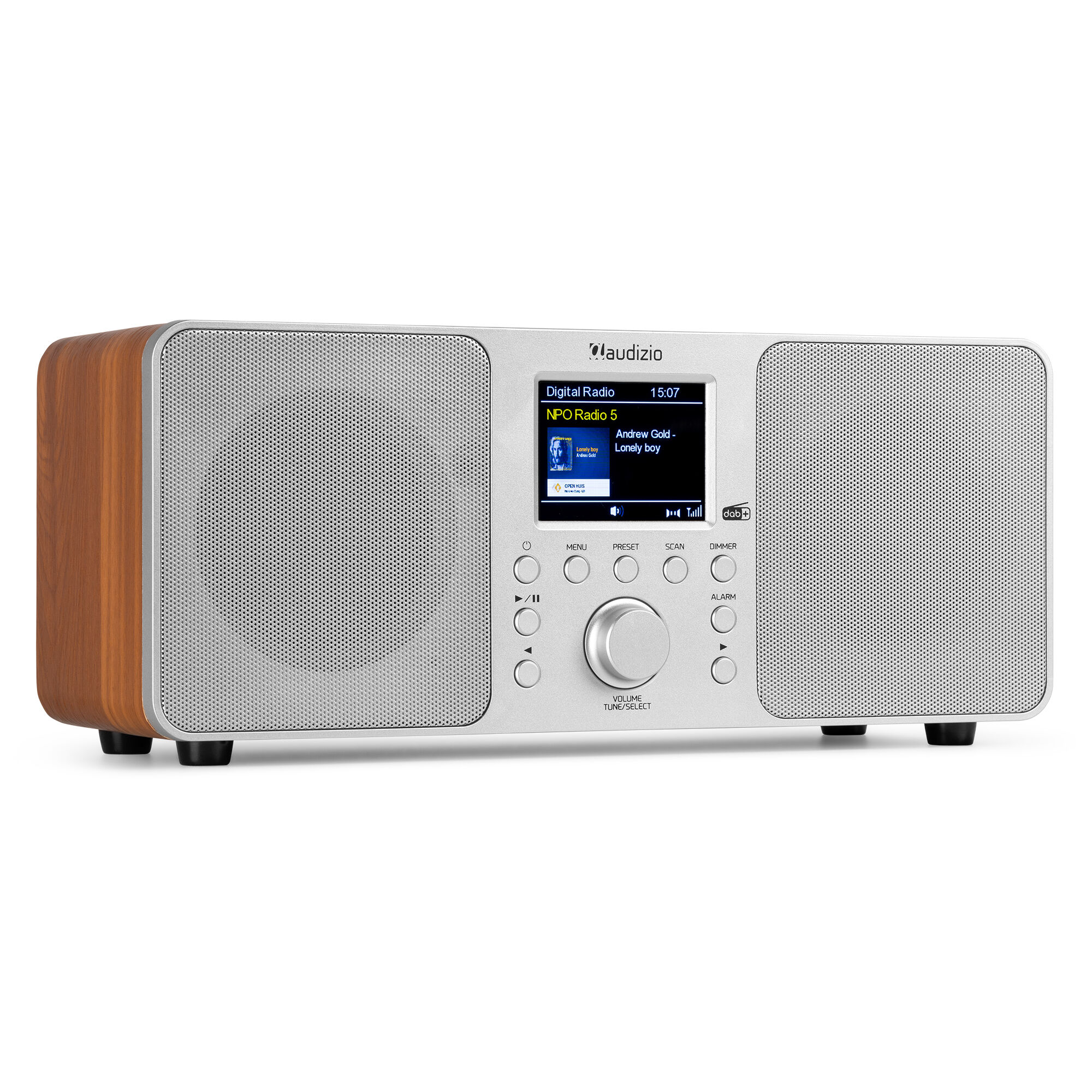 Audizio Genua DAB radio - DAB+ radio met Bluetooth & wekkerradio -