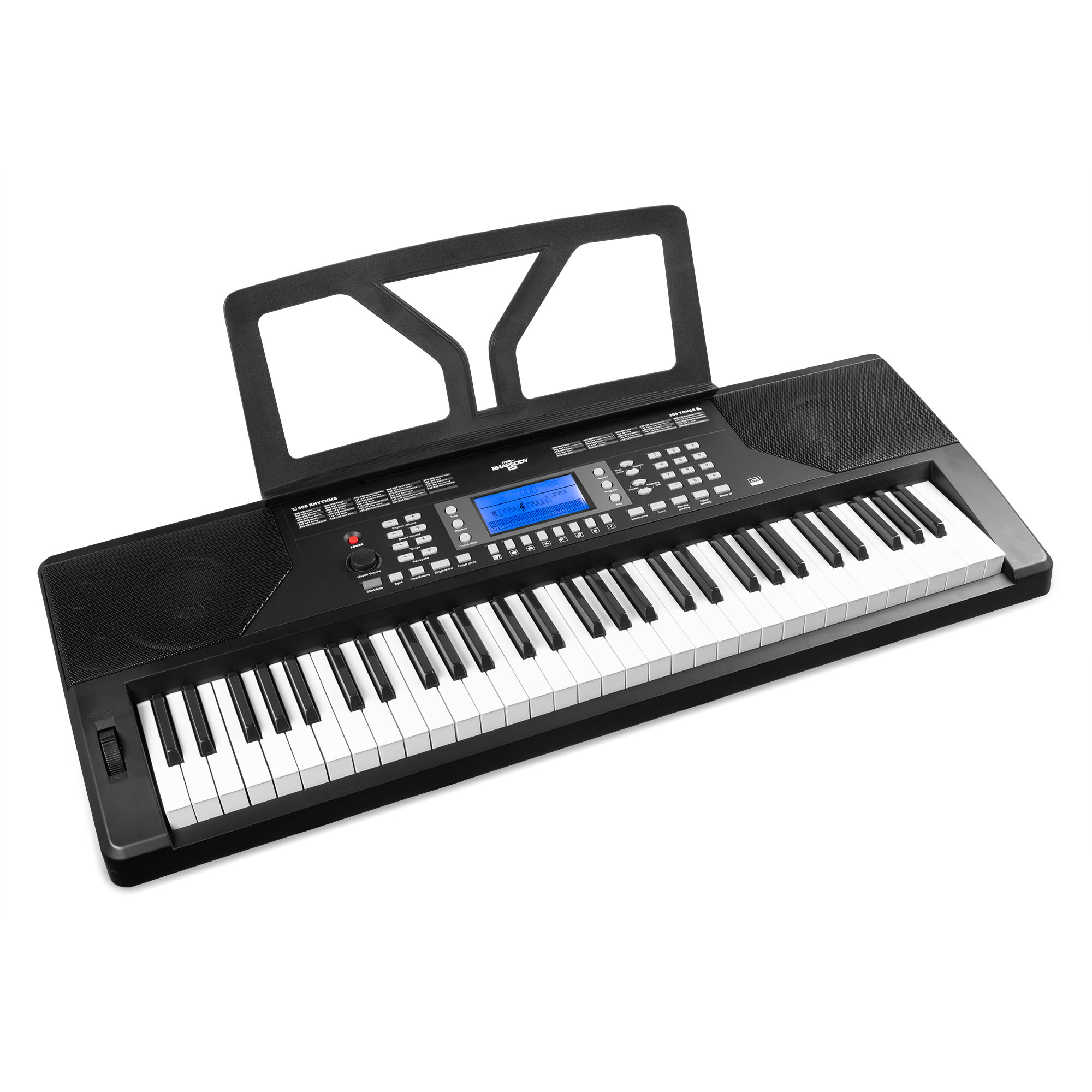 MAX Rhapsody61P keyboard pro met 61 aanslaggevoelige toetsen - Met