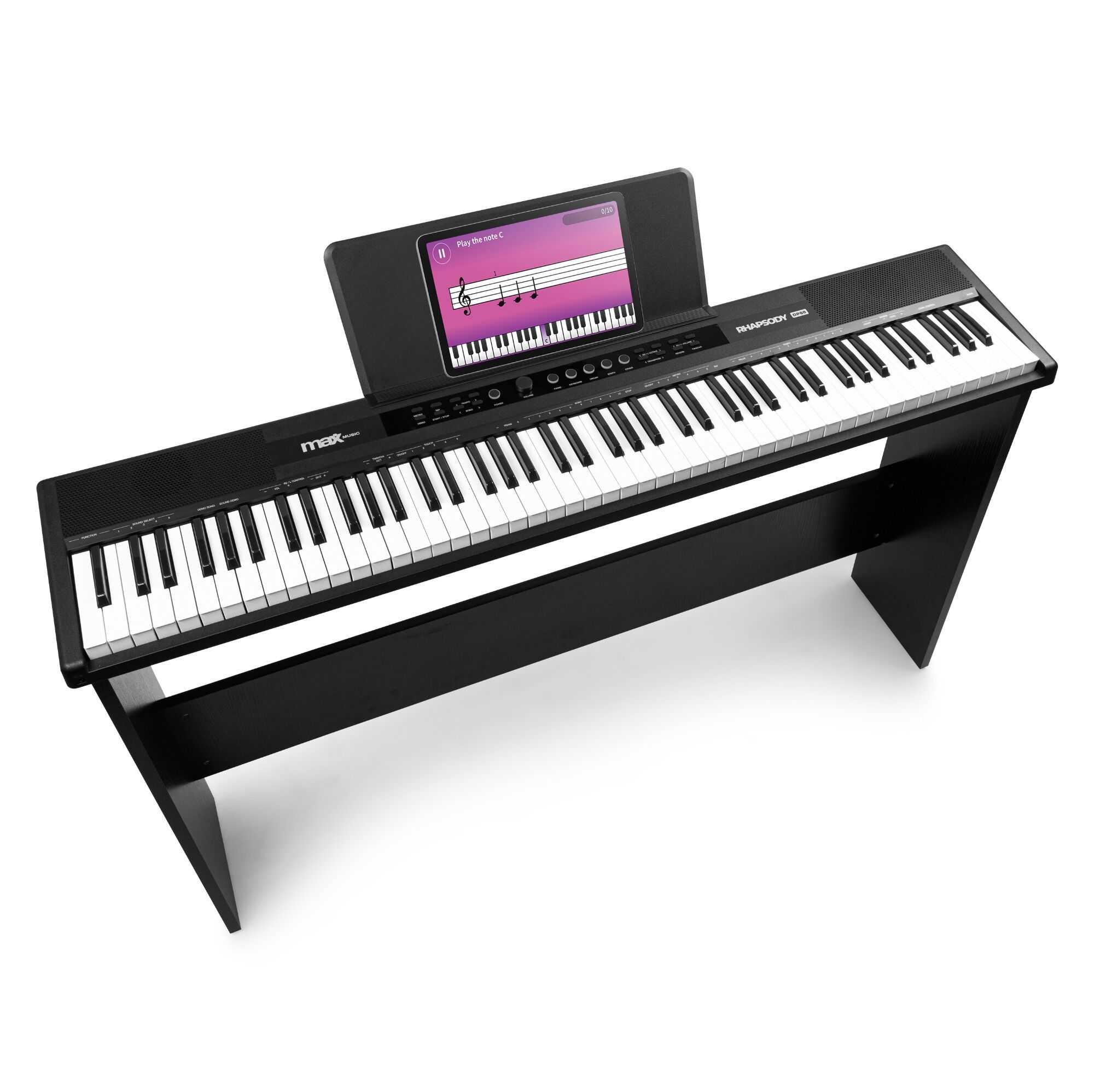 Retourdeal - MAX RhapsodyDP88P Professioneel keyboard in meubel -