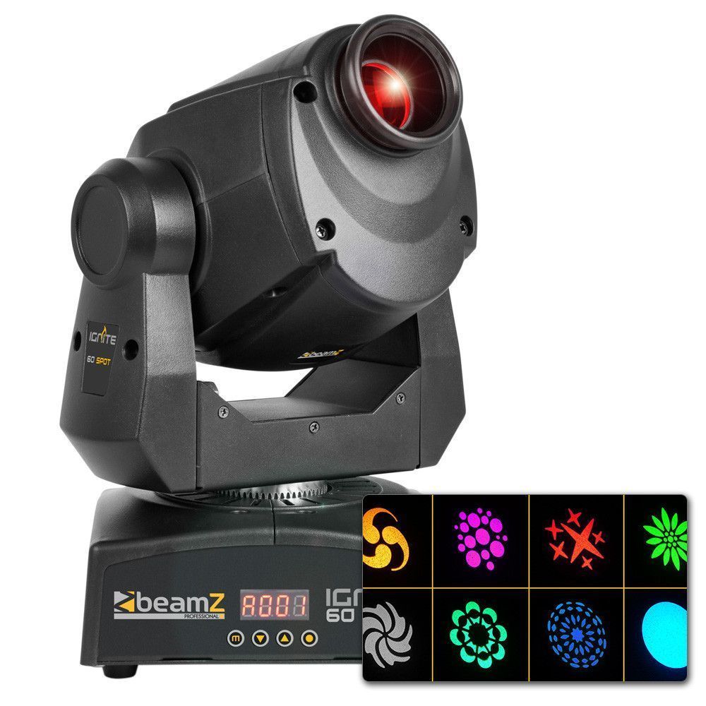 Retourdeal - BeamZ IGNITE60 Moving Head met 60W LED, gobo&apos;s en prisma