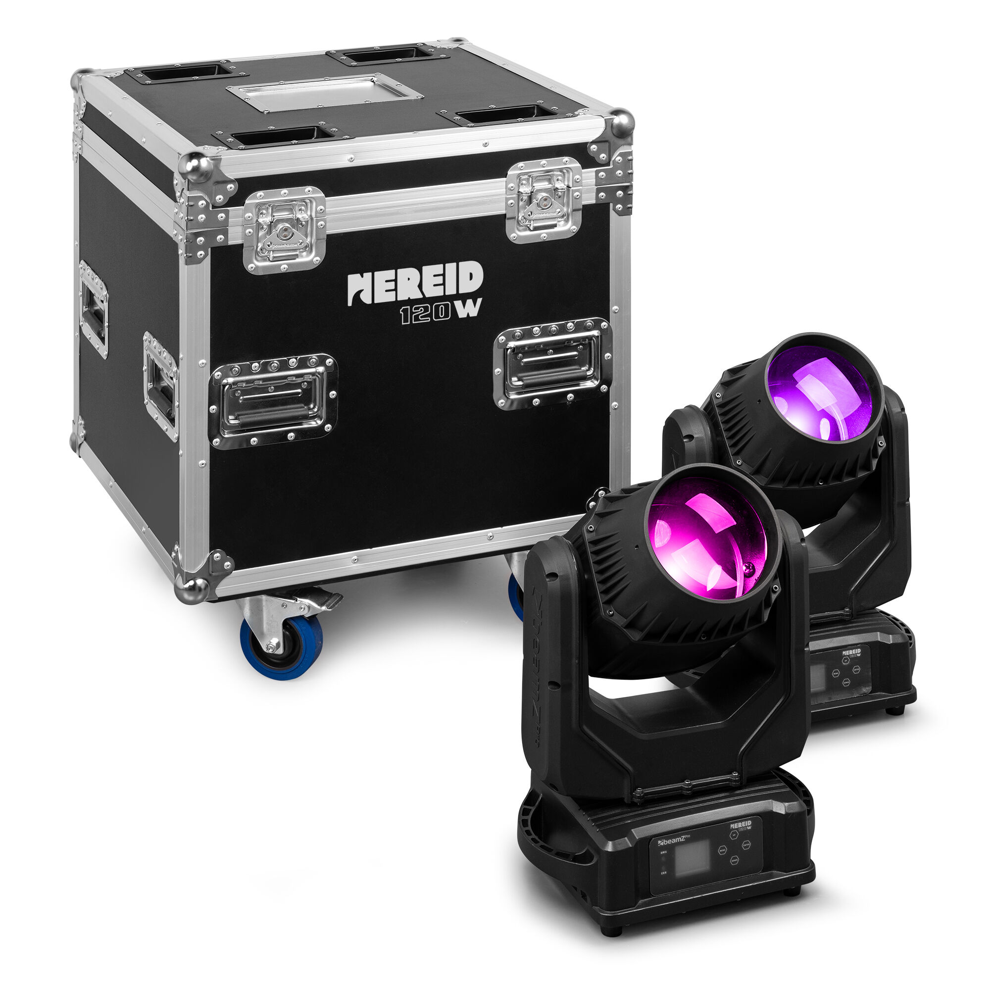 Retourdeal - BeamZ Professional Nereid120 waterdichte moving head set