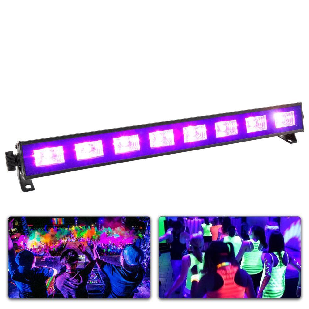 Retourdeal - BeamZ BUV93 LED Blacklight BAR met hoge output van 8x 3W