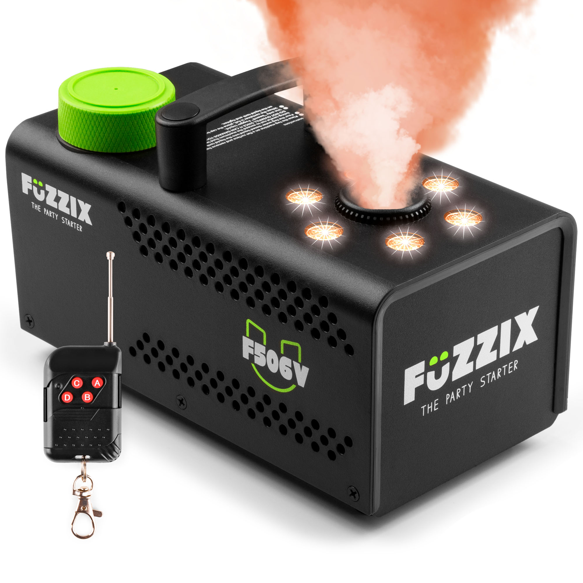 Retourdeal - Fuzzix F506V Party Rookmachine 500 Watt met 6 RGB LEDs en