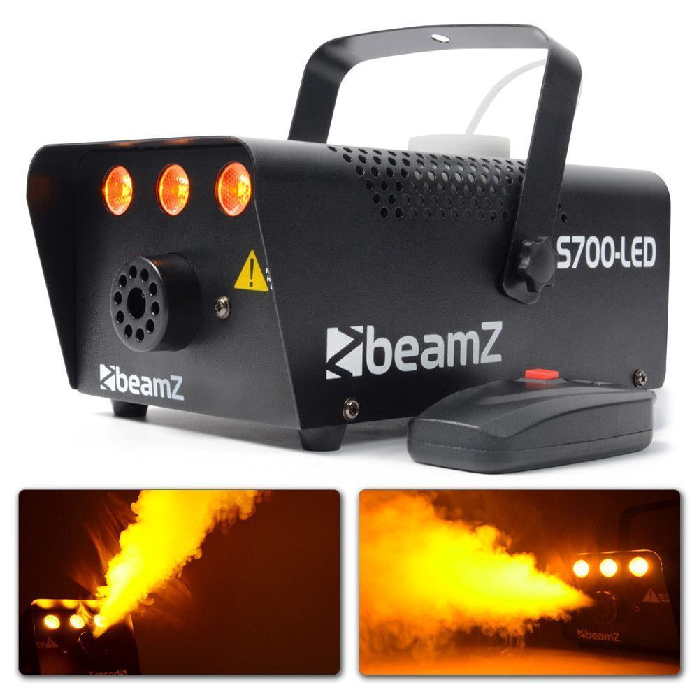 Retourdeal - BeamZ Rookmachine S700-LED met vlam effect