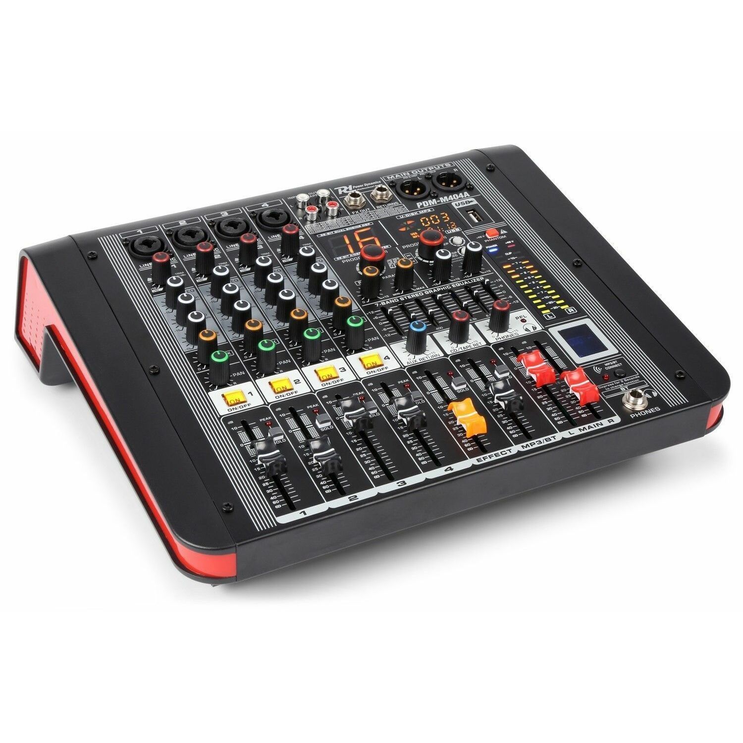 Retourdeal - Power Dynamics PDM-M404A 4 kanaals muziek mixer /