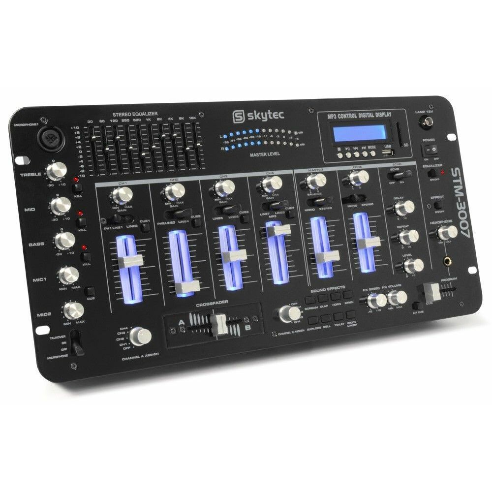 Retourdeal - Vonyx STM-3007 19 inch DJ Mixer 6 Kanaals