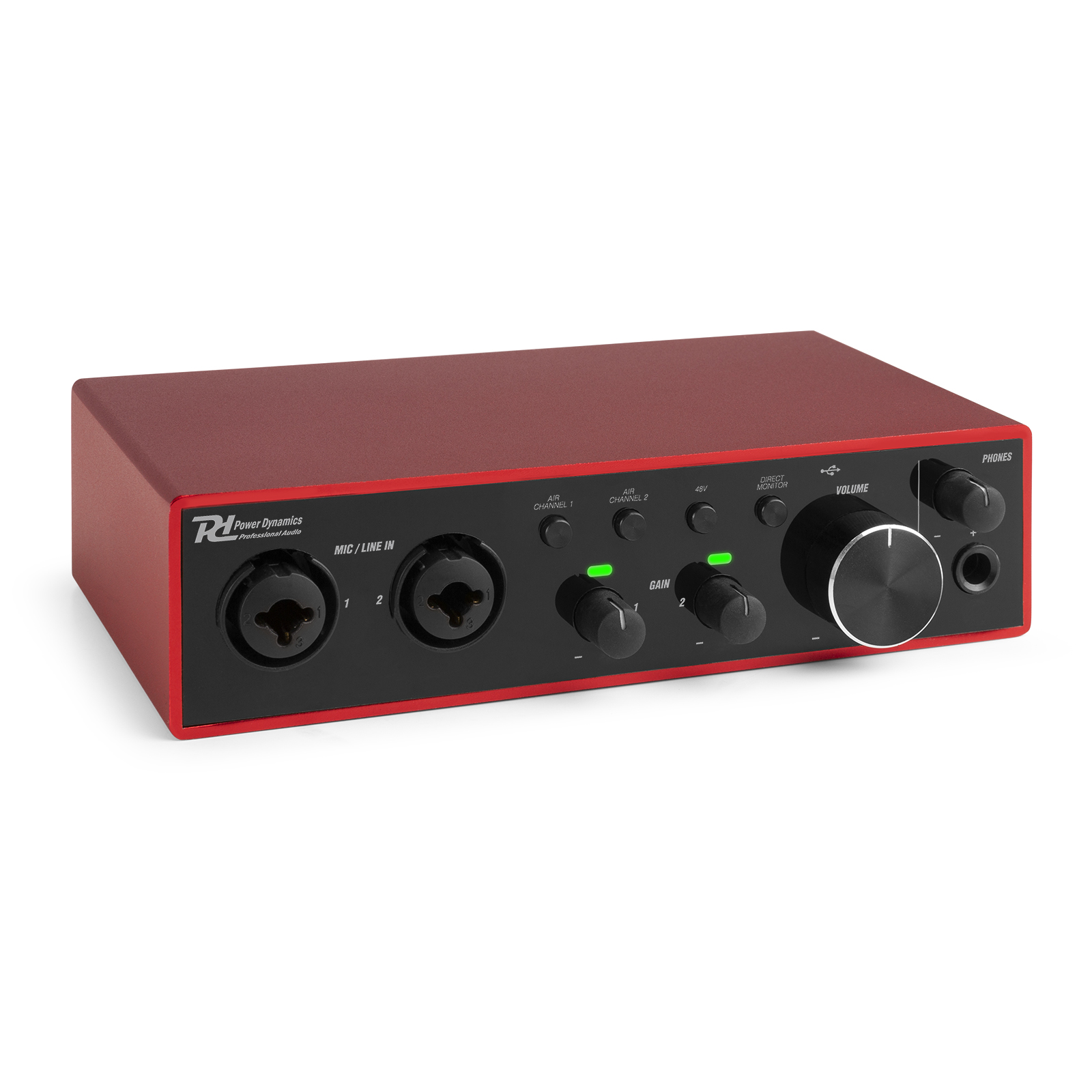 Power Dynamics PDX22 USB audio interface combi