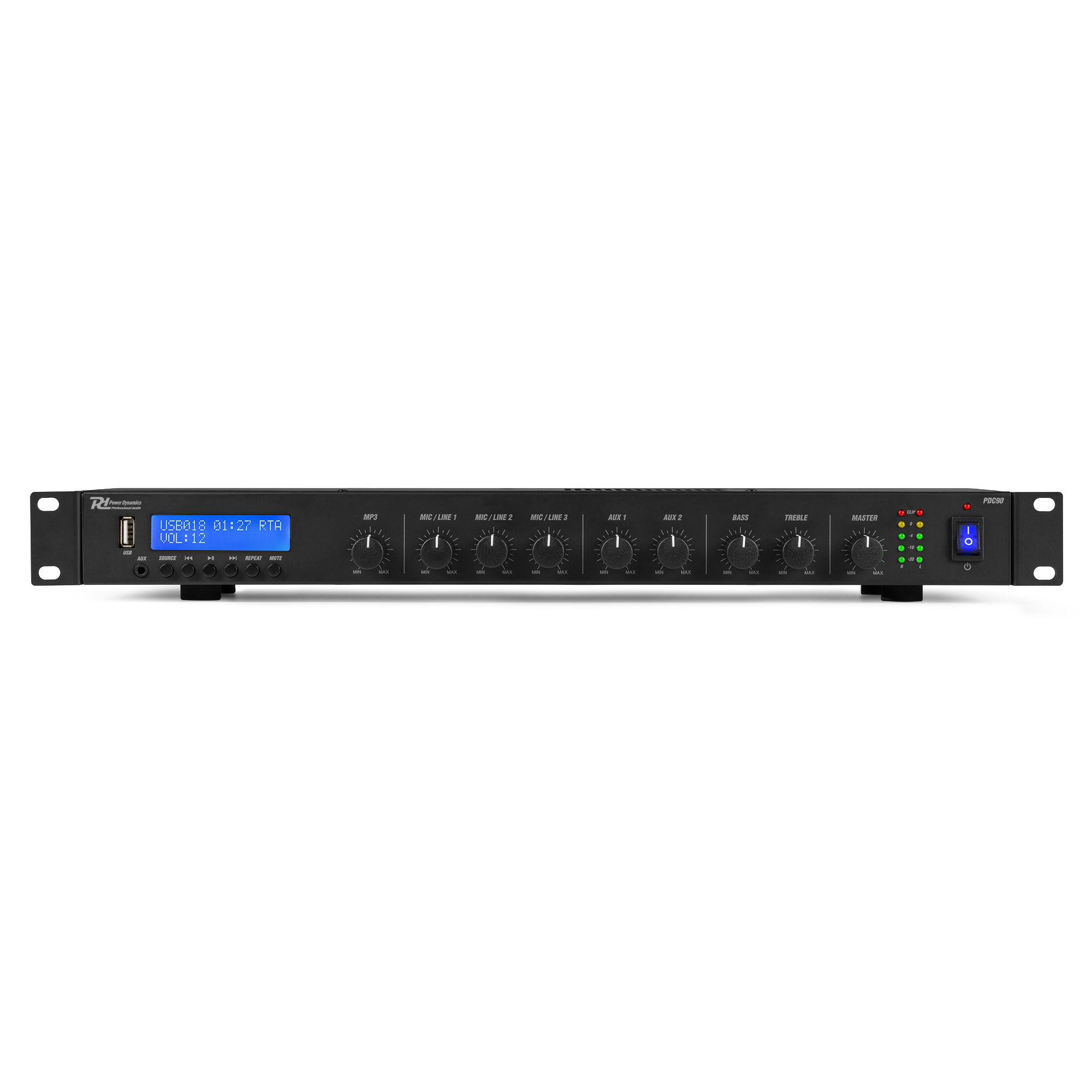 Power Dynamics PDC90 mediaspeler met versterker - Met DAB+ / Bluetooth