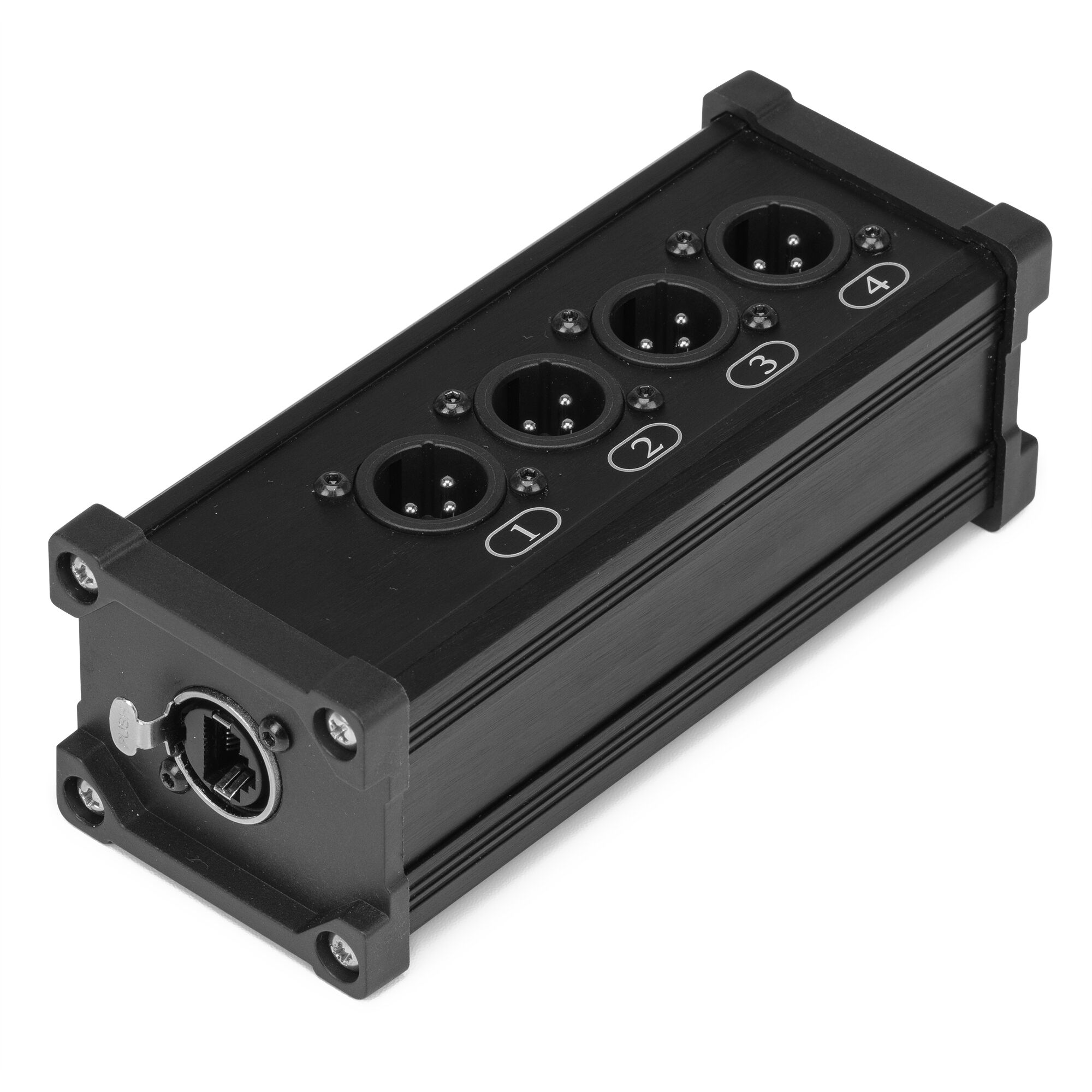 PD Connex CX185 - RJ45 stagebox splitter - RJ45 naar 4x Male XLR 3