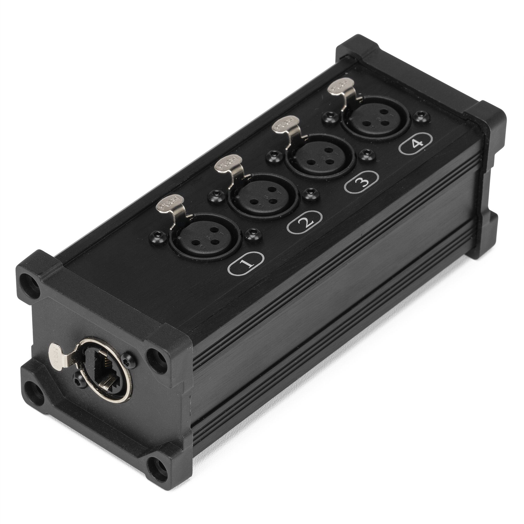 PD Connex CX187 - RJ45 stagebox splitter - RJ45 naar 4x Female XLR 3