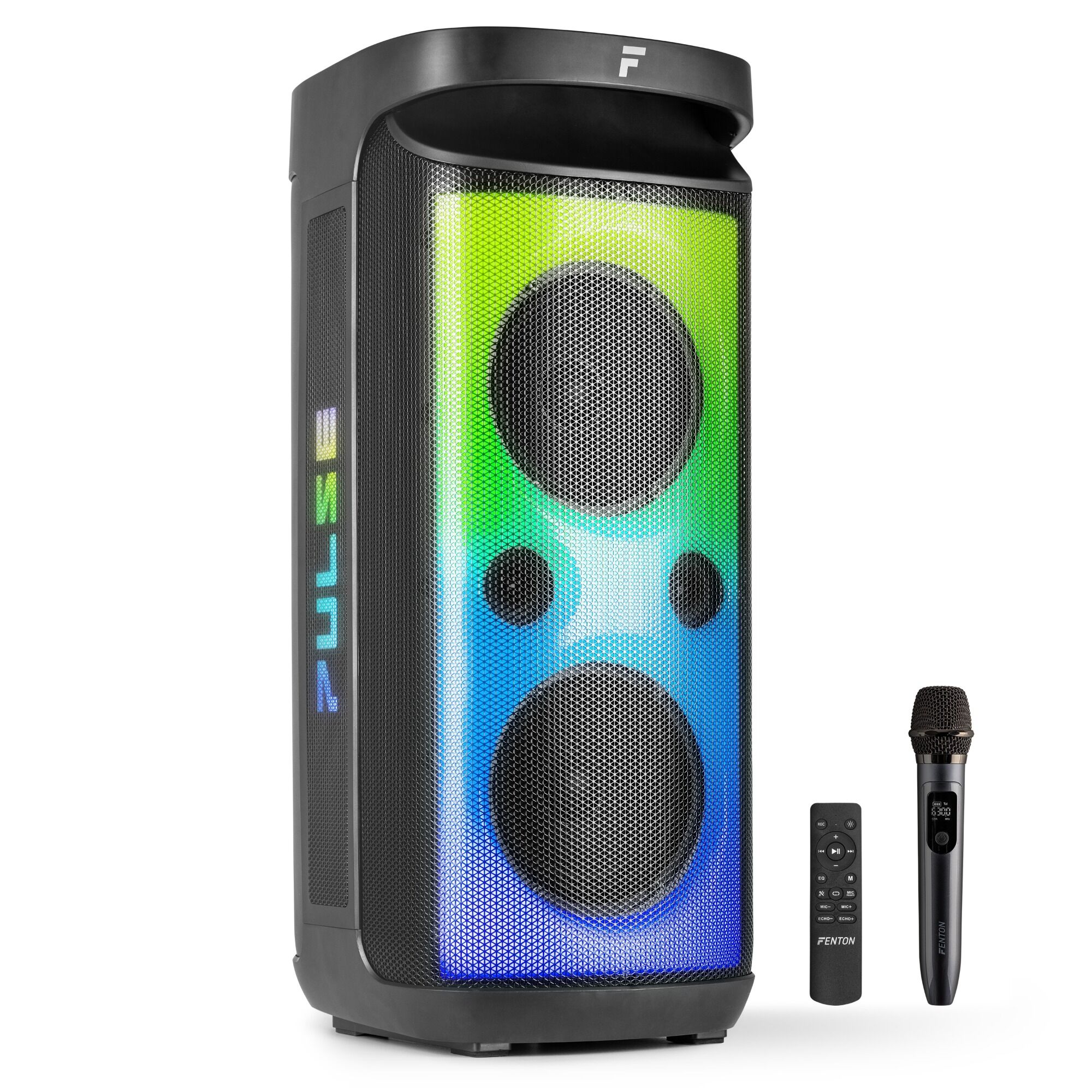 Retourdeal - Fenton Pulse160 party speaker - Party box met LED's en