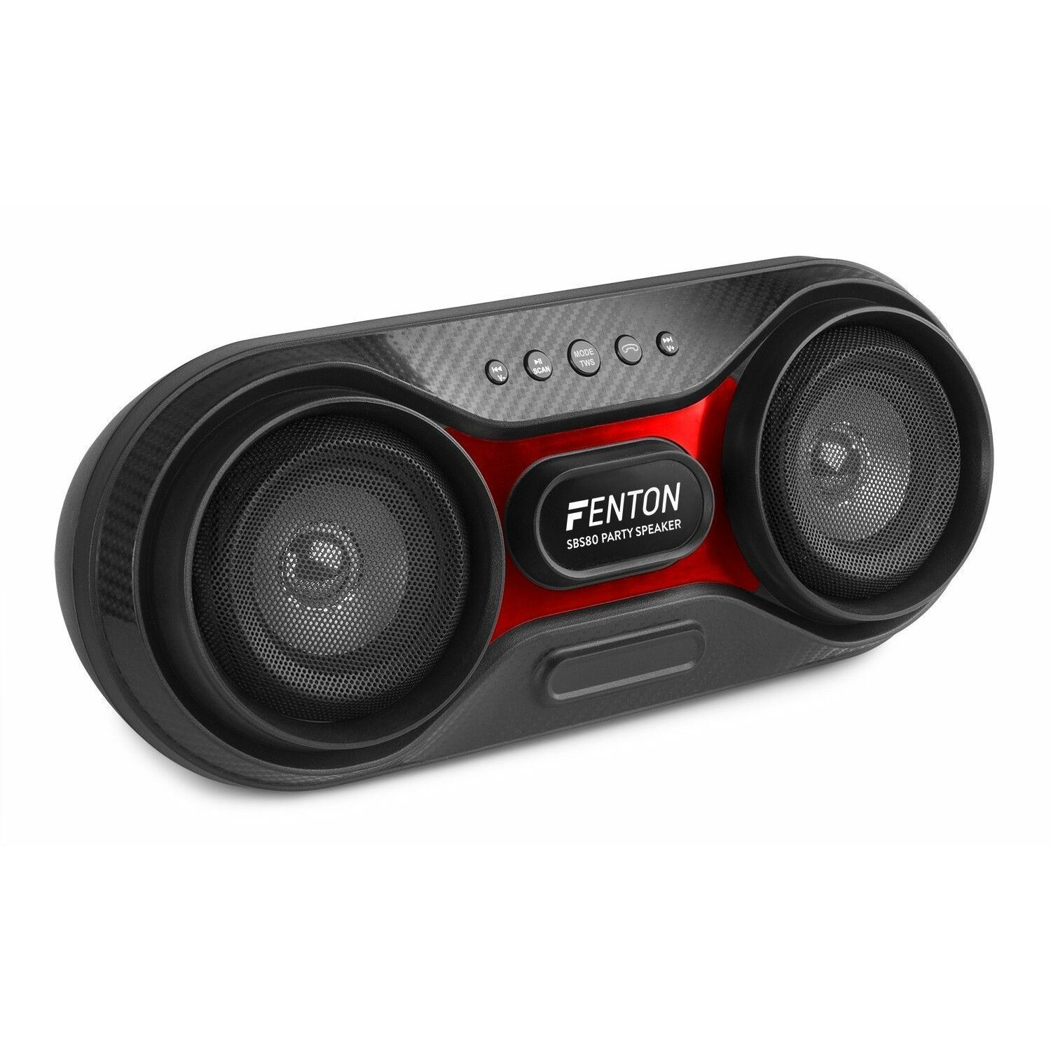 Retourdeal - Fenton SBS80 Bluetooth speaker 80W met accu en belfunctie