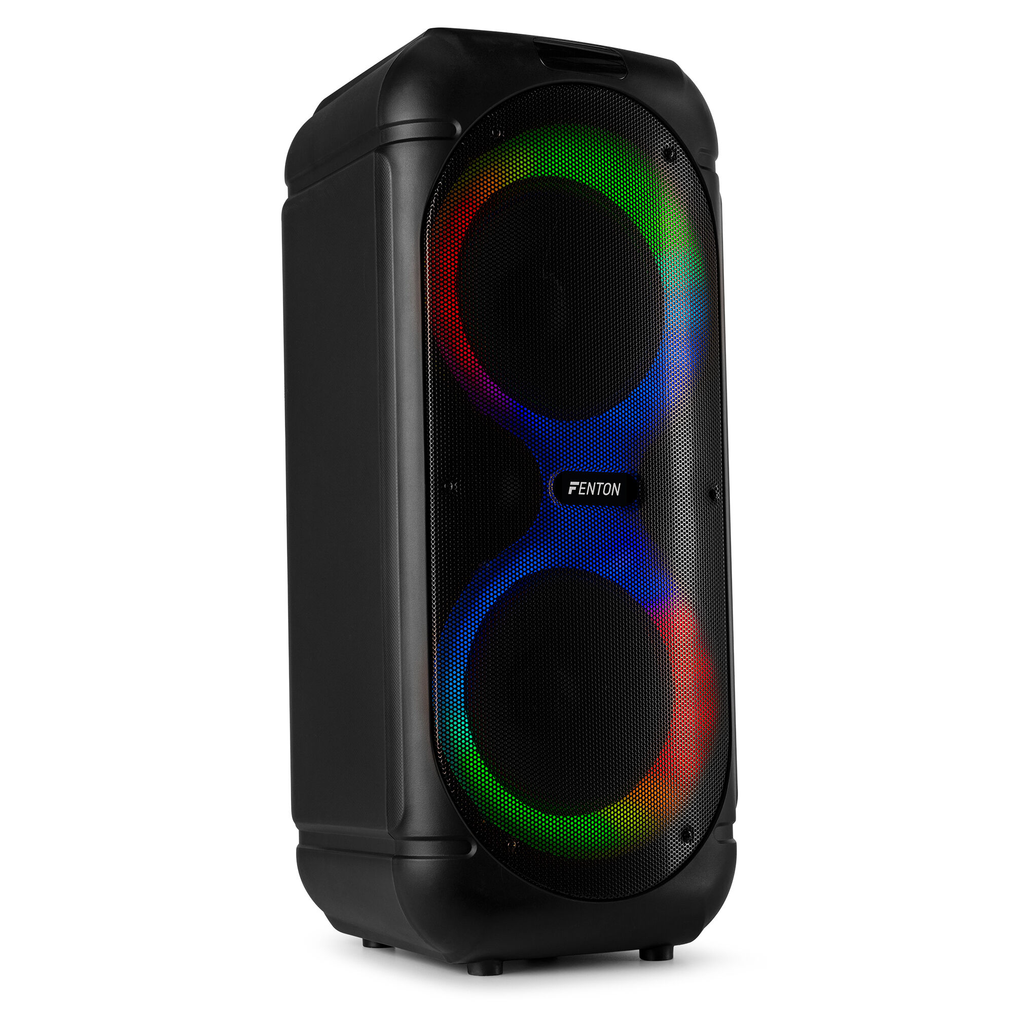 Fenton Track510 Partybox - Party speaker met LED's en 2x 8 inch