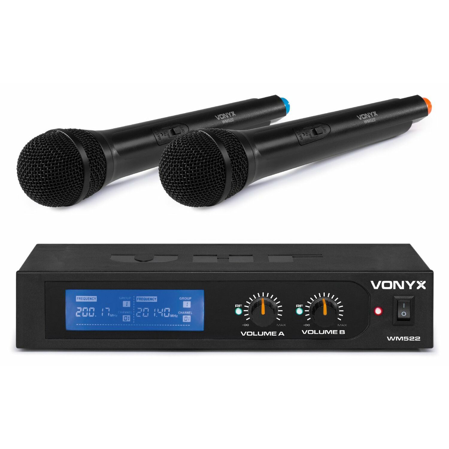 Retourdeal - Vonyx WM522 draadloze microfoonset 2-kanaals VHF