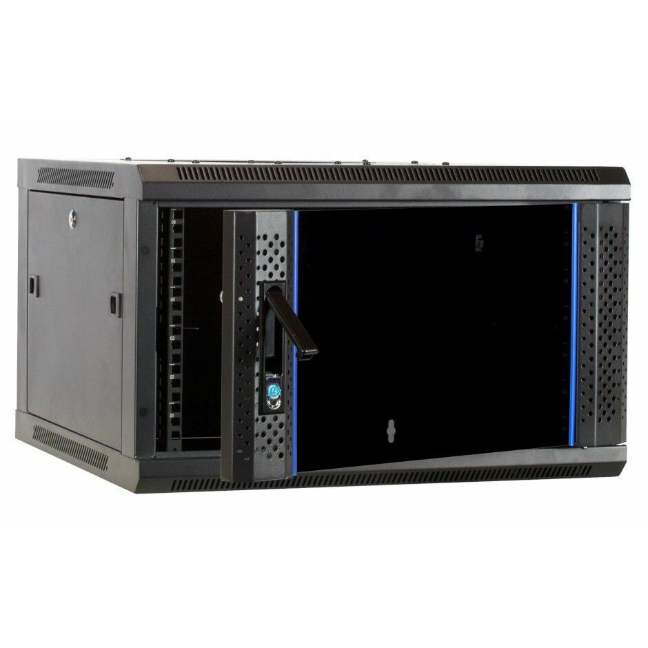 Retourdeal - Extra diepe 6U Patchkast - 19 inch serverkast met glazen