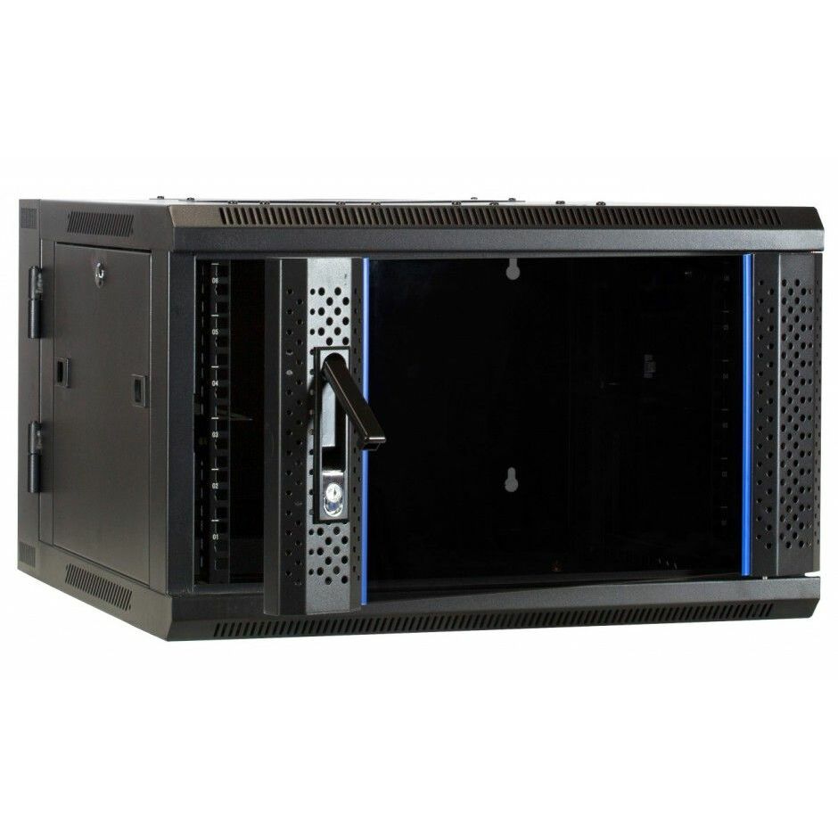 Retourdeal - 6U Patchkast - 19 inch draaibare serverkast met glazen