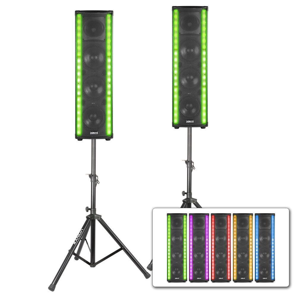 Vonyx LM65 LightMotion bluetooth Speakerset met LED lichteffect