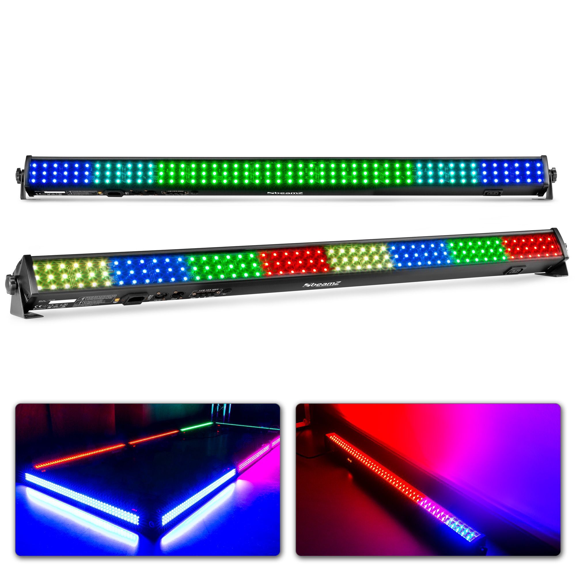 BeamZ LCB144 MKII - Set van 2 RGB LED bars voor wanden, plafonds, etc.