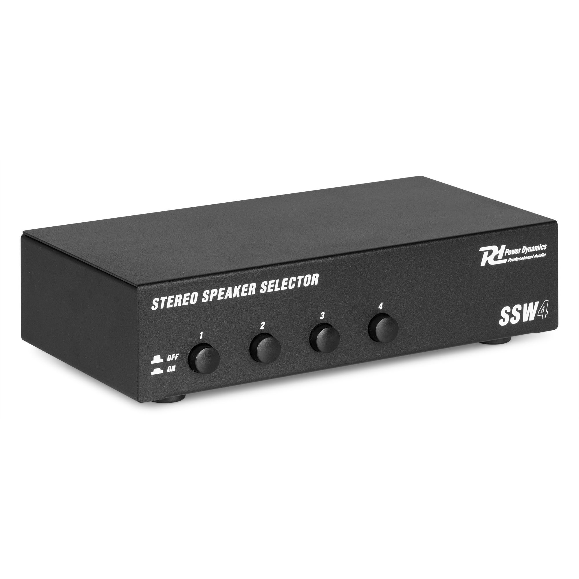 Power Dynamics SSW4 speaker selector voor 4 luidsprekers - 100W per