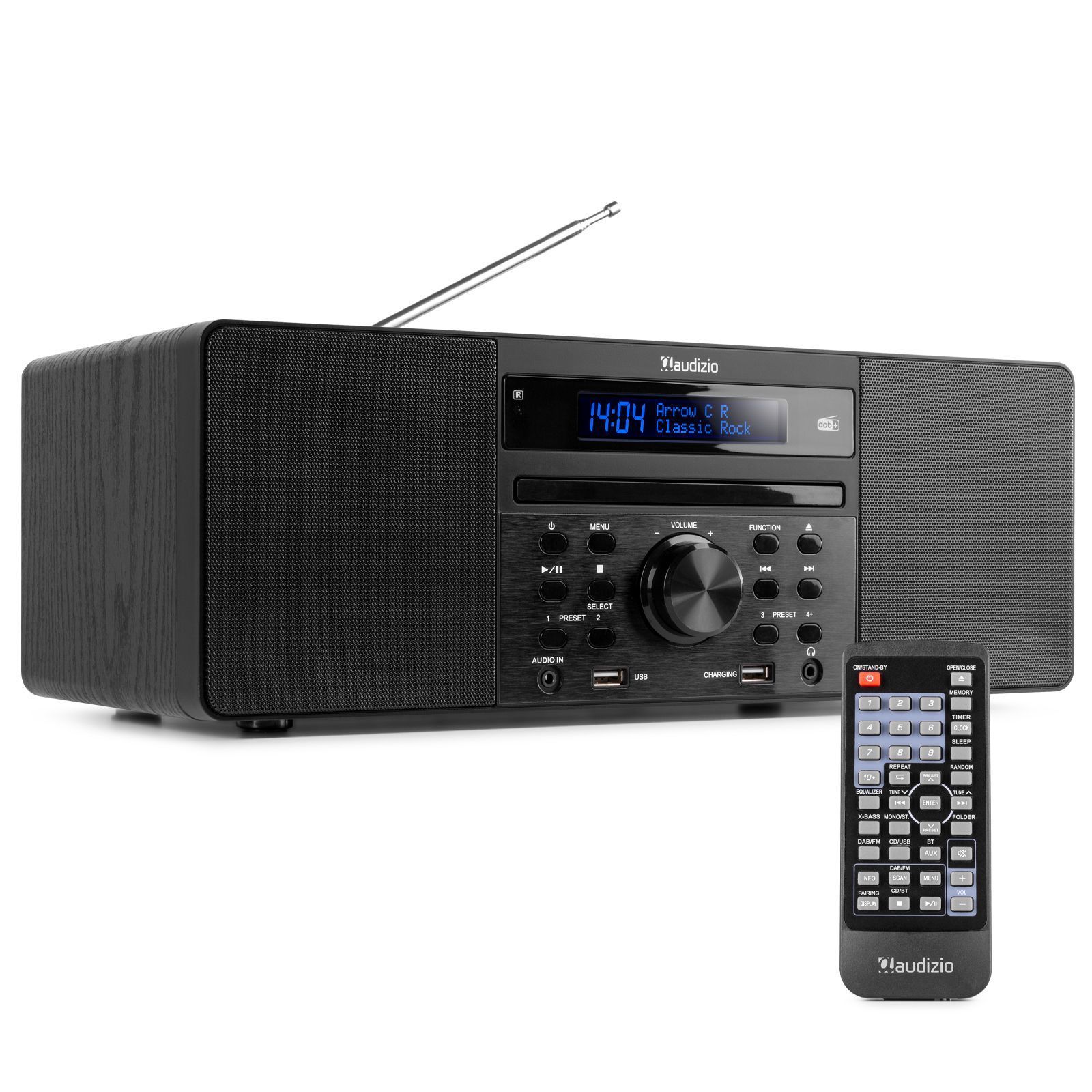 onderbreken bezorgdheid Implicaties Audizio Prato microset met DAB radio, Bluetooth, USB mp3 & cd speler -  Zwart kopen?
