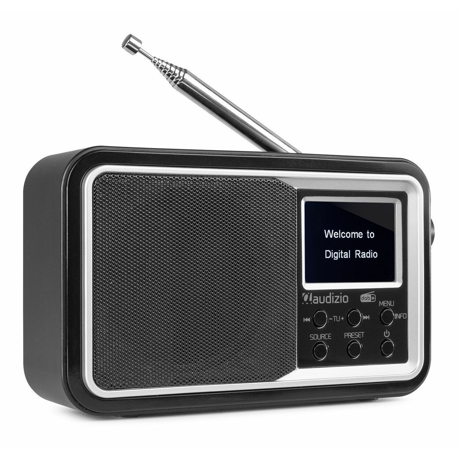 Audizio Parma draagbare DAB radio met Bluetooth en FM radio - Zwart kopen?