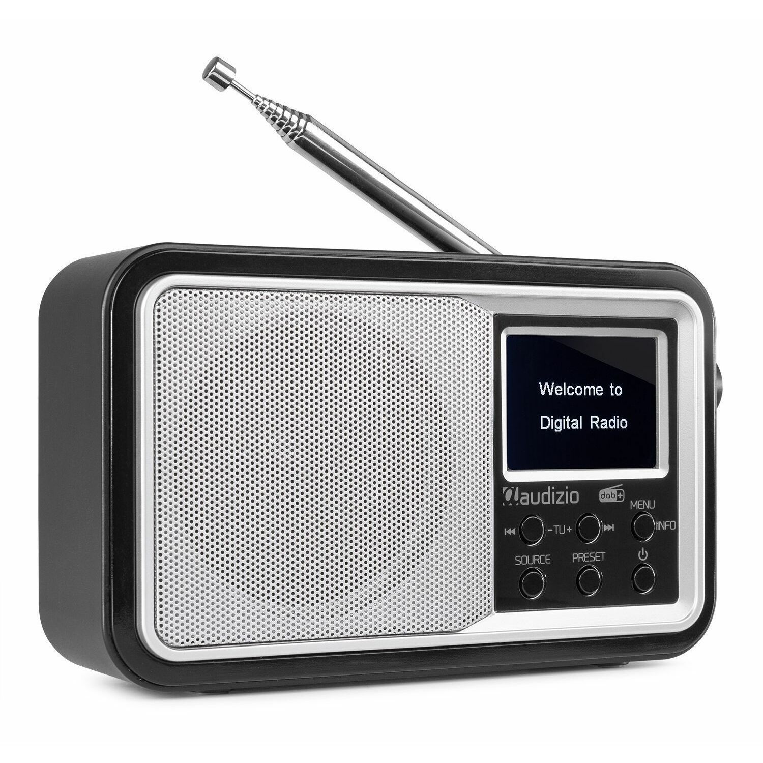 Specificiteit Open periodieke Audizio Parma draagbare DAB radio met Bluetooth en FM radio - Zilver kopen?