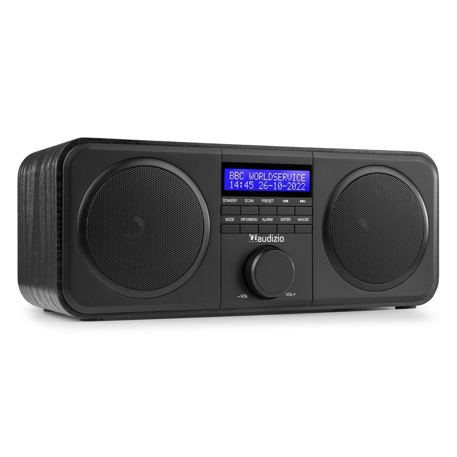 Achternaam Oppositie Kwelling Audizio Novara stereo FM en DAB radio - 40W - Zwart kopen?