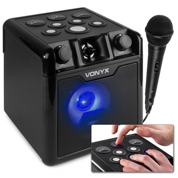 groet Lezen Leerling Vonyx SBS50B-DRUM Karaoke set met microfoon, Bluetooth en drumpads kopen?
