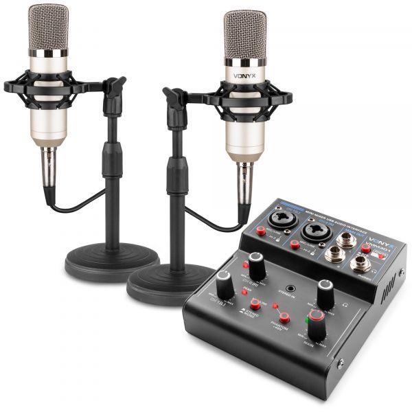 meditatie Adviseren Leggen Vonyx VMM301 podcast set - USB Mixer met USB audio interface + 2 studio  microfoons en kabels kopen?