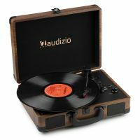 Audizio RP116W retro platenspeler met Bluetooth in/out - Platenspeler in koffer - Bruin