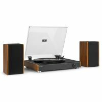 Audizio RP335 retro platenspeler met boxen - Bluetooth platenspeler - Houtlook