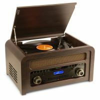 Fenton Nashville retro platenspeler met Bluetooth, CD speler, FM en DAB radio