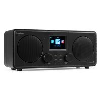 Audizio Foza internetradio - DAB radio met Bluetooth - Digitale radio met stereo speakers - Zwart