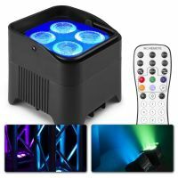 Retourdeal - BeamZ BBP94W accu Uplight met 4x 12W LED's en draadloze DMX