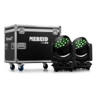 BeamZ Professional Nereid1940 Waterdichte Bee Eye moving head set van 2 in flightcase - RGBW - IP65