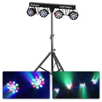 BeamZ Partybar3 lichtset - 4 PAR spots, 4 Magic Balls + stand