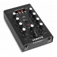 Vonyx STM500BT 2-kanaals mixer met Bluetooth en mp3 speler