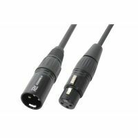 PD Connex Signaalkabel XLR male/female 3-pins - 1.5 meter - zwart