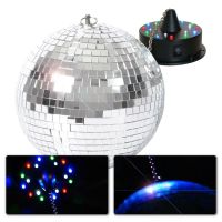 BeamZ Spiegelbol 20cm met Motor en LED verlichting