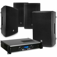 Power Dynamics Professionele 1000W RMS horeca geluidsset voor café, feestzaal etc.