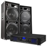 MAX Complete 2000W Speakerset MAX215 met Versterker