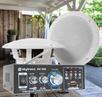 SkyTronic TS05 Waterbestendige buiten speakers 5" met versterker