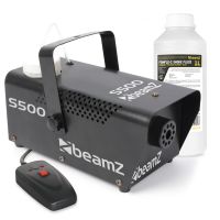 BeamZ S500 kunststof rookmachine met 1 liter extra vloeistof