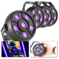 BeamZ PLP14 LED blacklight met ingebouwde accu - 6x 1W LED's - 4 stuks