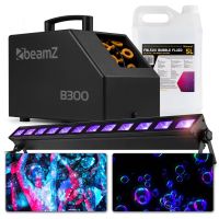 BeamZ neon party pakket met o.a. blacklight en bellenblaasmachine